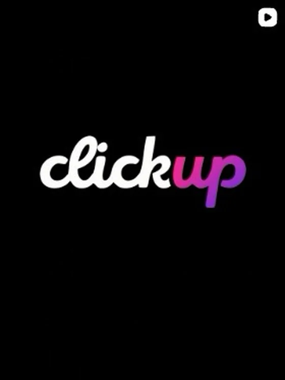 Logo animado de ClickUp